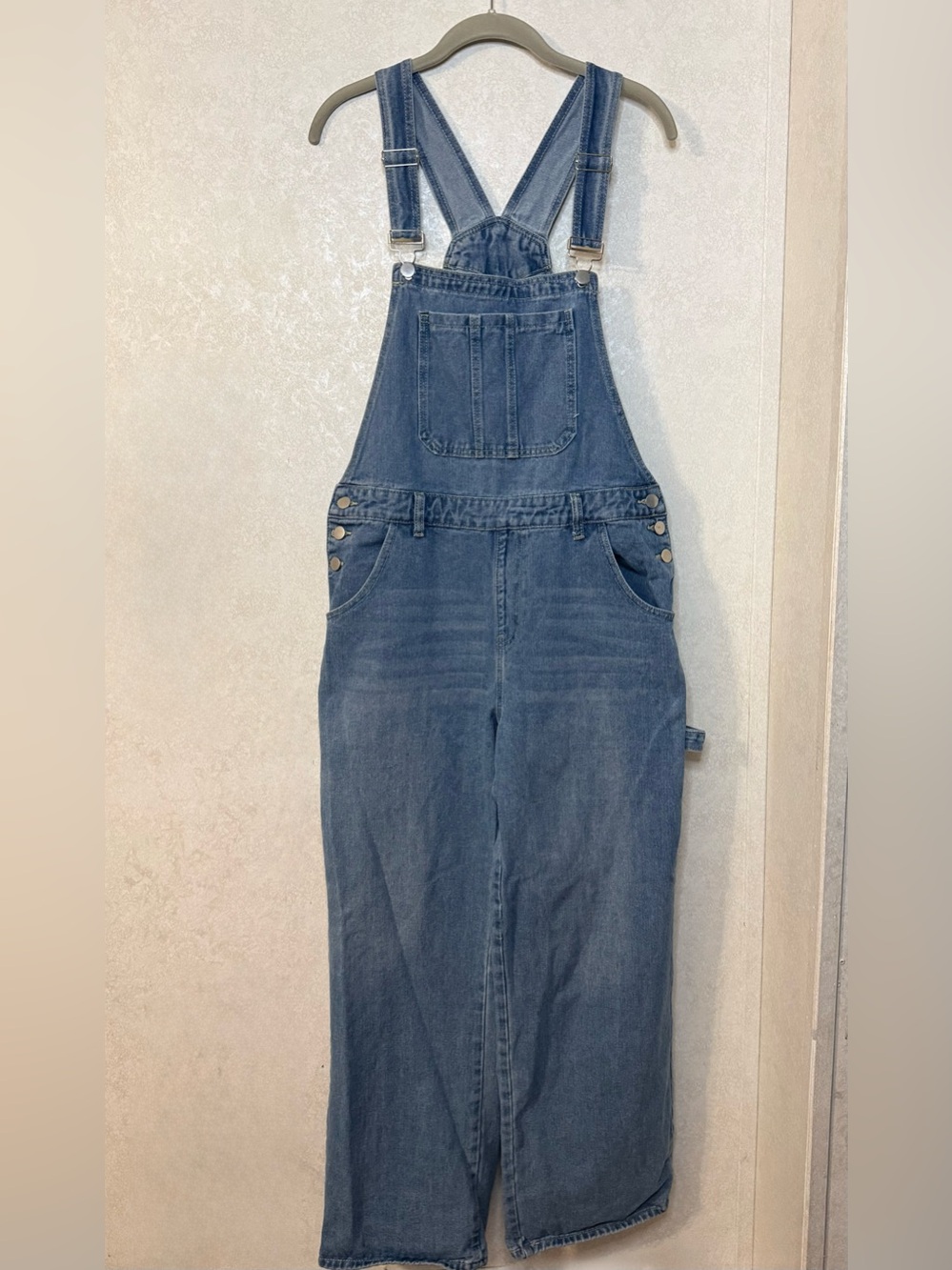 Relaxed Fit Women's Denim Overalls